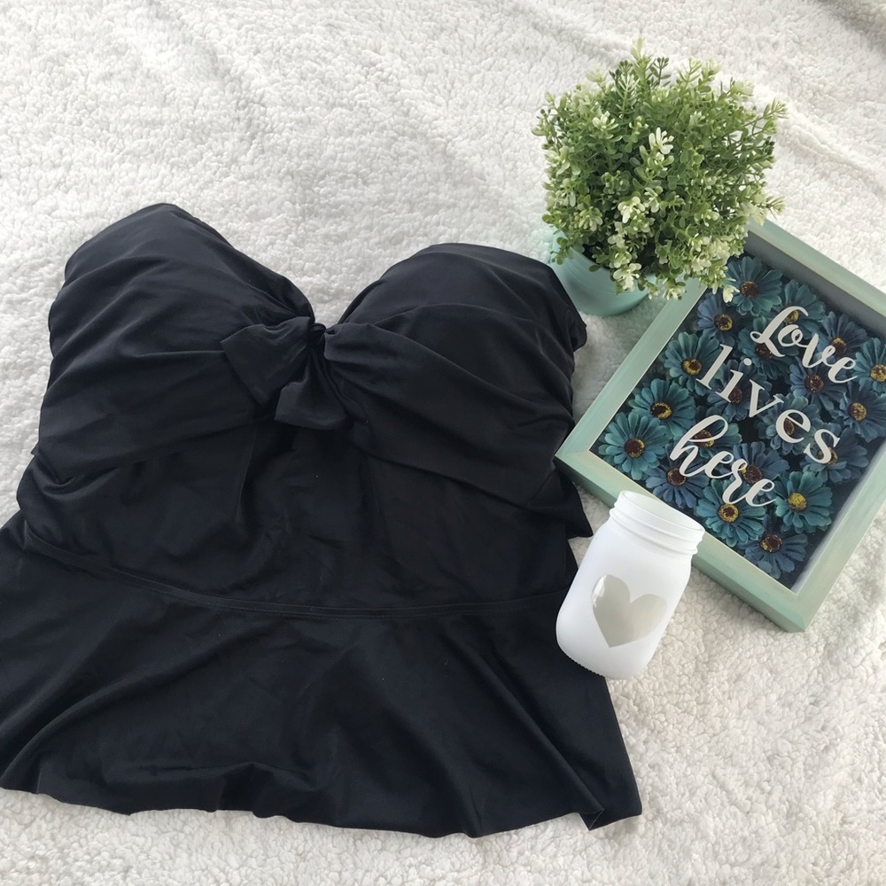 Torrid bow front peplum swim